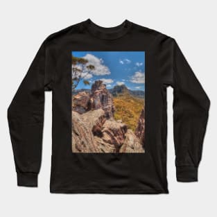 Ruined Castle In The Blue Mountains Long Sleeve T-Shirt